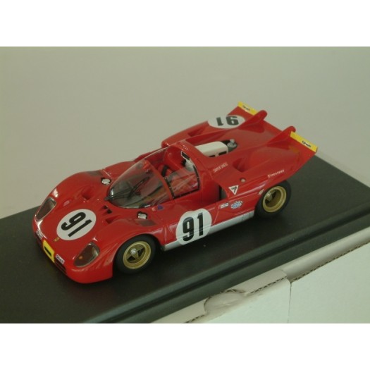 Ferrari 512 S Spyder CH 1010 Watkins Glen 1970 #91 Ioks / Schetty - Built 1:43